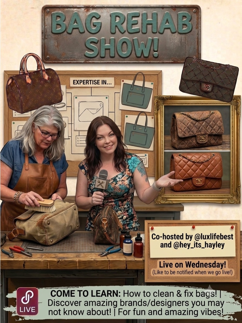 Live Show Flyer, Hangout with @hey_its_hayley ❤️Unlisted, steal deals, and more! - Picture 4 of 11